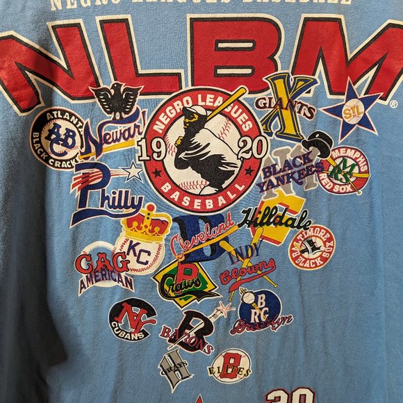 Negro Leagues Baseball NLBM Blue T-Shirt.  In great condition, size 2XL. - Picture 2 of 4